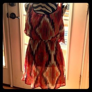 Trixxi XL summer dress new with tags coral/navy